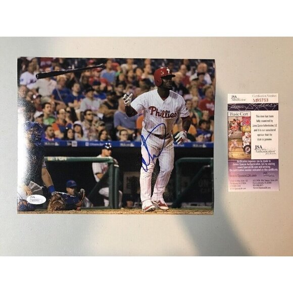 Odubel Herrera Autograph Signed Philadelphia Phillies 8x10 Photo JSA - Picture 1 of 4